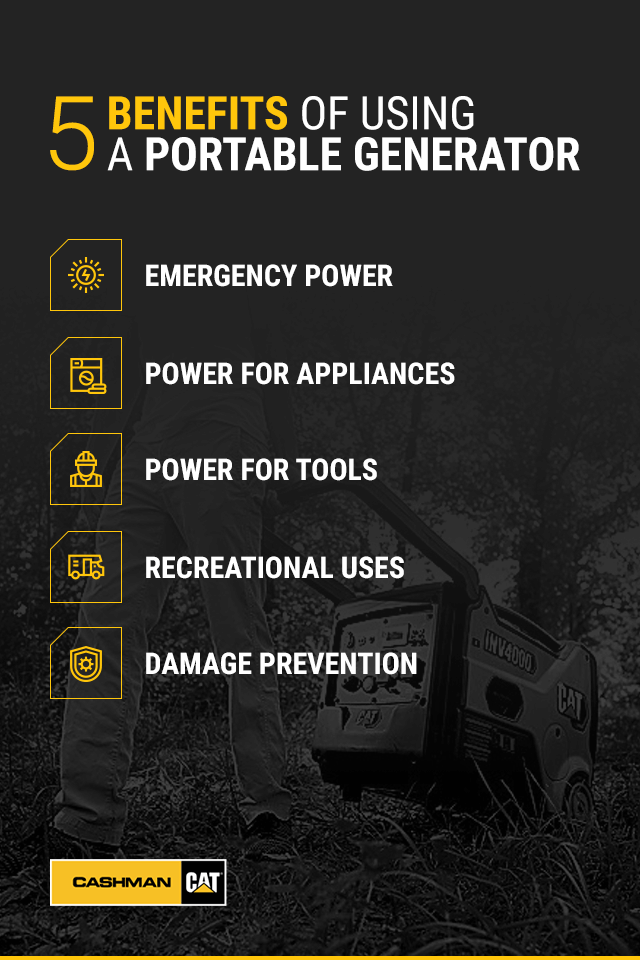 5 Benefits of Using a Portable Generator