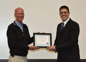 Mike Pack and Todd Schultz with the SHARP Award